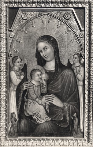 The Walters Art Museum — Francesco di Andrea Anguilla - sec. XIV - Madonna con Bambino, angeli e donatori — insieme